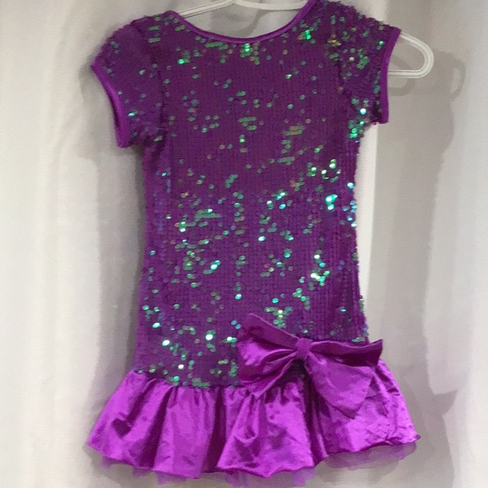 Weissman Purple Sequin Dance Costume custom made